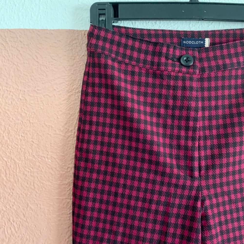 Gingham Super High Waisted Capris